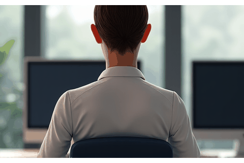 GIF animado de ejercicios de hombros discretos para trabajadores