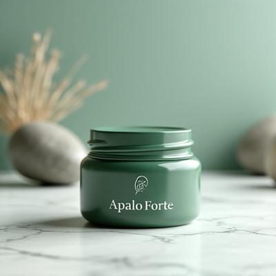 Envase de cerámica de Ópalo Forte sobre un fondo claro, destacando su diseño ergonómico